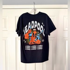 Marvel Deadpool Black and Red Graphic Tee